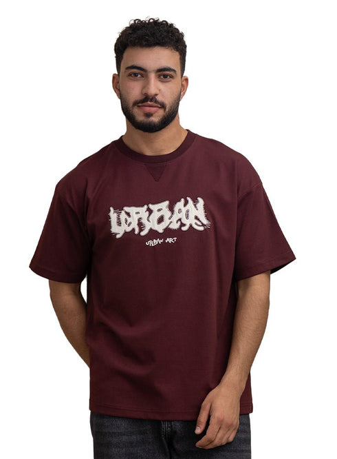 Brick Red Design 4022 NF - Round T-Shirt - Khotwh