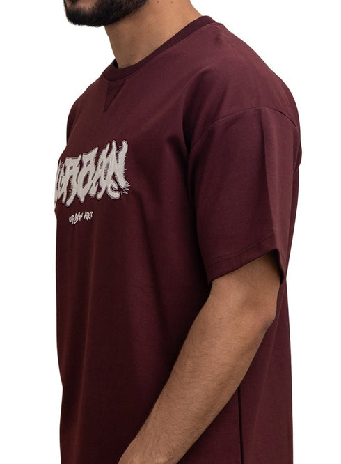 Brick Red Design 4022 NF - Round T-Shirt - Khotwh