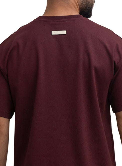 Brick Red Design 4022 NF - Round T-Shirt - Khotwh
