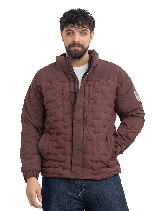 Brick Red Design 5002 Puffer Jacket - Khotwh