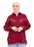 Brick Red Design 719311Jacket - Khotwh