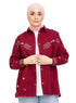 Brick Red Design 719311Jacket - Khotwh