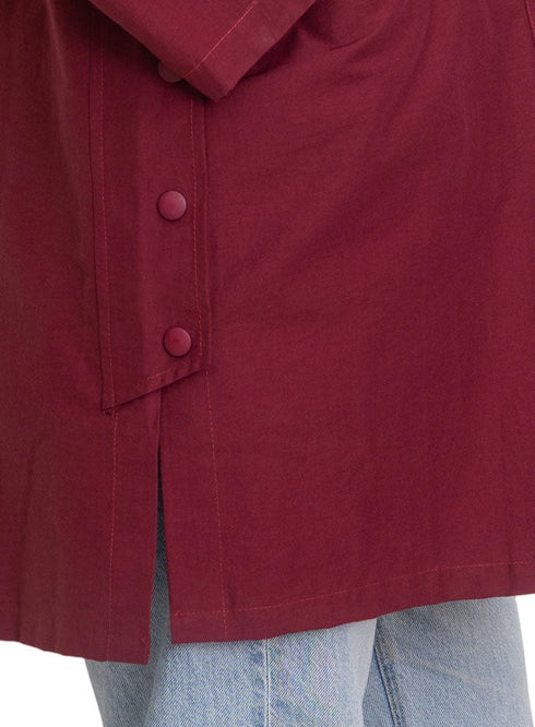 Brick Red Design 7201 Jacket - Khotwh