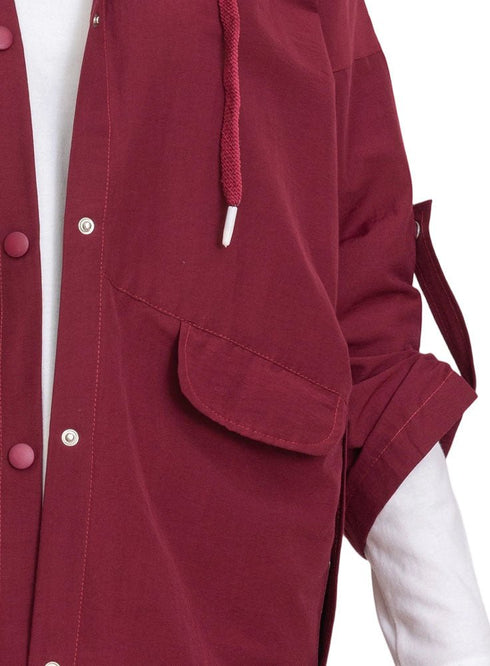 Brick Red Design 7201 Jacket - Khotwh