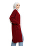 Brick Red E - Knit - Long Cardigan - Khotwh
