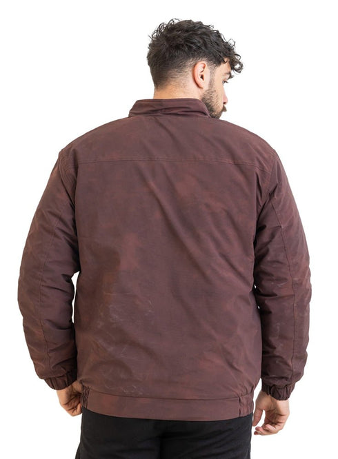 Brick Red Gabardine Jacket 1 - Khotwh