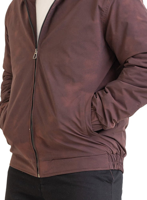 Brick Red Gabardine Jacket 1 - Khotwh