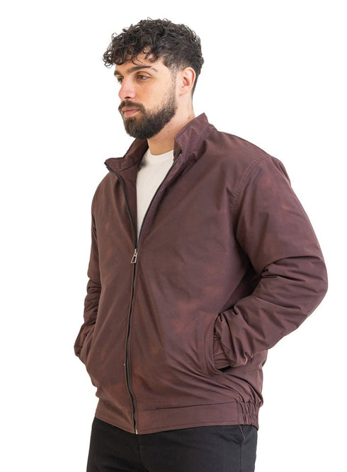Brick Red Gabardine Jacket 1 - Khotwh