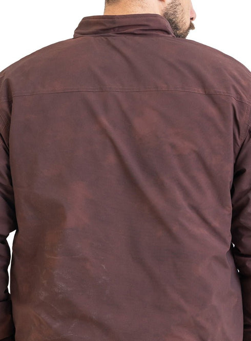 Brick Red Gabardine Jacket 1 - Khotwh