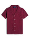 Brick Red Kids Linen Shirt - Khotwh