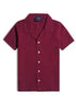 Brick Red Kids Linen Shirt - Khotwh
