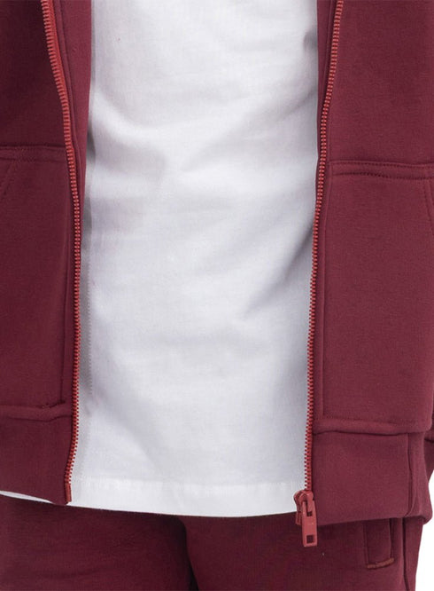 Brick Red Kids Sw-Zipper - Khotwh