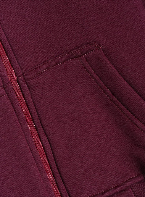 Brick Red Kids Sw-Zipper - Khotwh