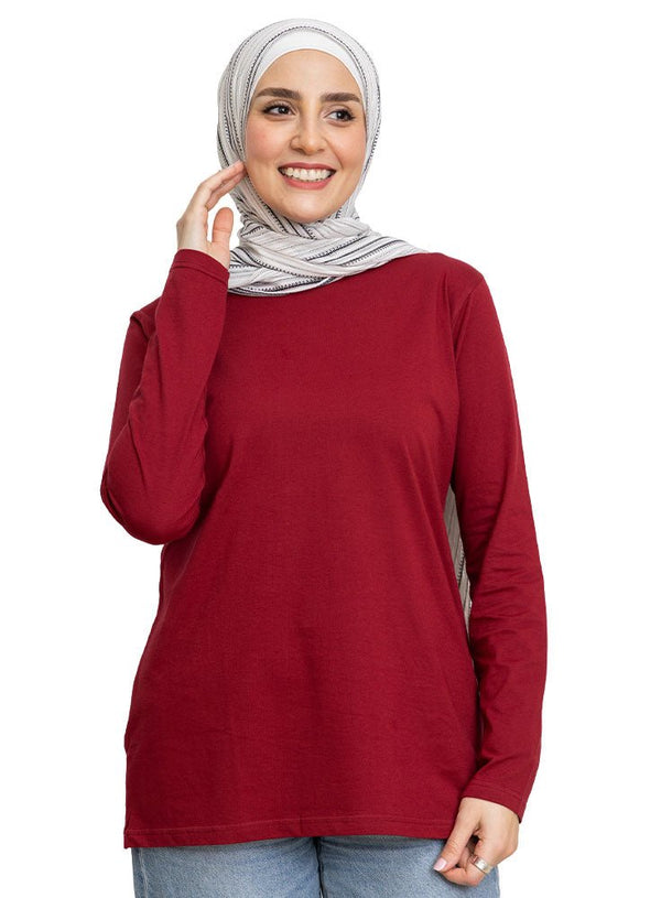 Brick Red Long - Sleeve - Khotwh