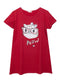 Brick Red Night Shirt - Design 15 - Khotwh