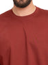 Brick Red O.S Round T-Shirt - Khotwh