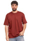 Brick Red O.S Round T-Shirt - Khotwh