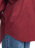 Brick Red Over Size Oxford Shirt - Khotwh