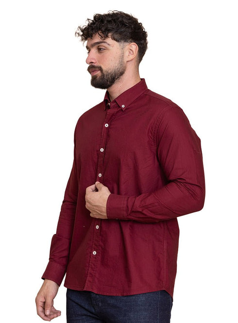 Brick Red Oxford Shirt - Khotwh