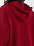 Brick Red plexus Hoodie Pullover - Khotwh