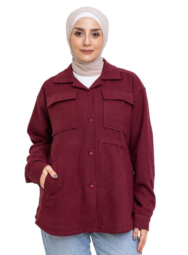 Brick Red RD - Feather Shirt - Khotwh