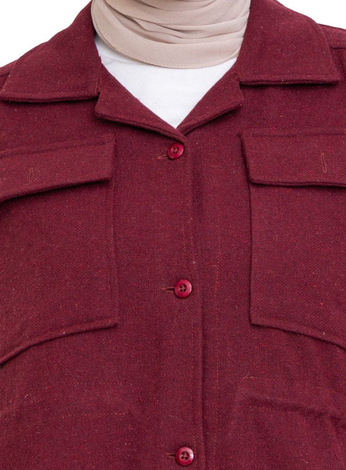 Brick Red RD - Feather Shirt - Khotwh