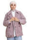Brick Red RD - Short Jacquard Jacket - Khotwh