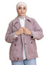 Brick Red RD - Short Jacquard Jacket - Khotwh
