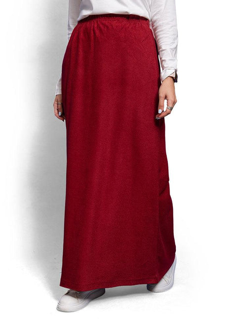 Brick Red Skirt Winter - Khotwh