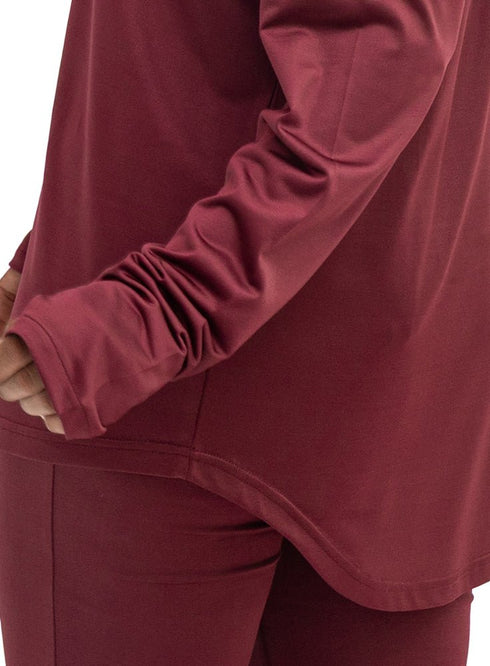 Brick Red Sporting Long-Sleeve T-Shirt - Khotwh