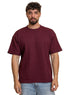 Brick Red Squares O.S Round T-Shirt - Khotwh
