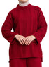 Brick Red Upside Sleeve Plexus Suit - Khotwh
