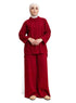 Brick Red Upside Sleeve Plexus Suit - Khotwh