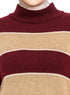 Brick Red W - Striped Pullover - Khotwh
