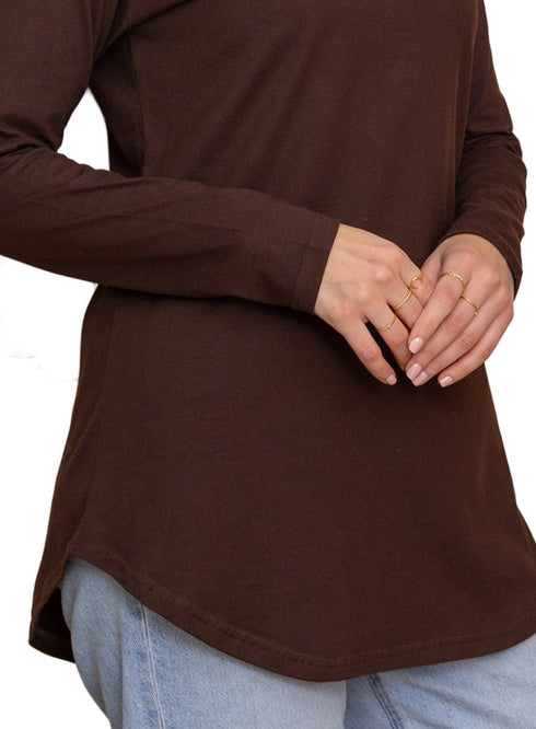 Brown Cur.Long - Sleeve - Khotwh