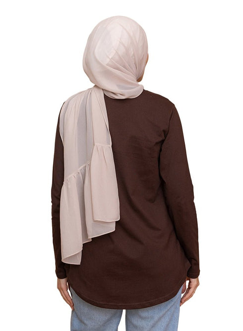 Brown Cur.Long - Sleeve - Khotwh