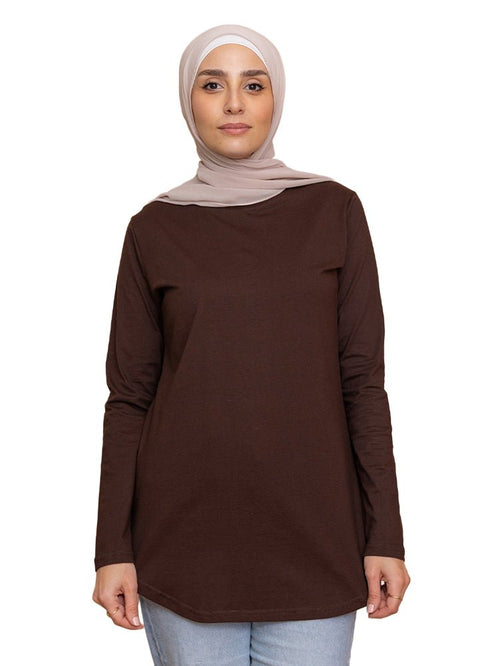 Brown Cur.Long - Sleeve - Khotwh