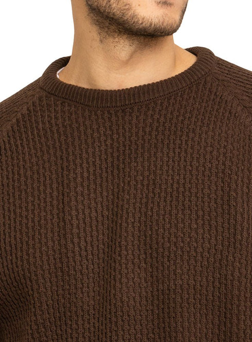 Brown - Design 00180 BS - Round Pullover - Khotwh