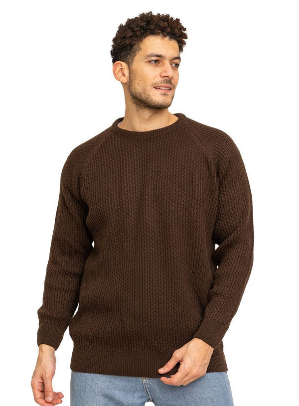 Brown - Design 00180 BS - Round Pullover - Khotwh