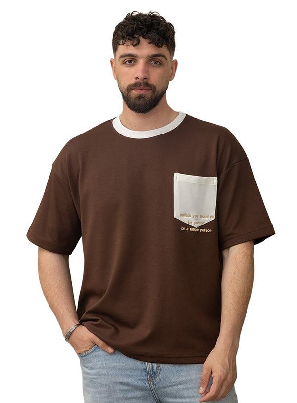 Brown Design 1013 NF - Round T-Shirt - Khotwh