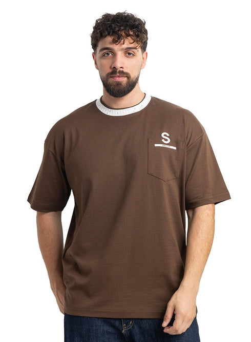 Brown Design 1029 NF-Round T-Shirt - Khotwh
