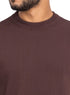Brown Design 1151Knit Round T-Shirt - Khotwh