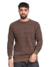 Brown - Design 196 Br - Round Pullover - Khotwh