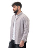 Brown - Design 2 Striped Linen Shirt - Khotwh