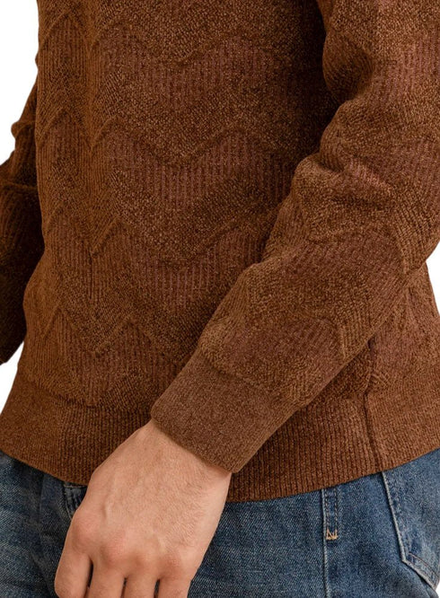Brown Design 2401 Round Pullover - Khotwh