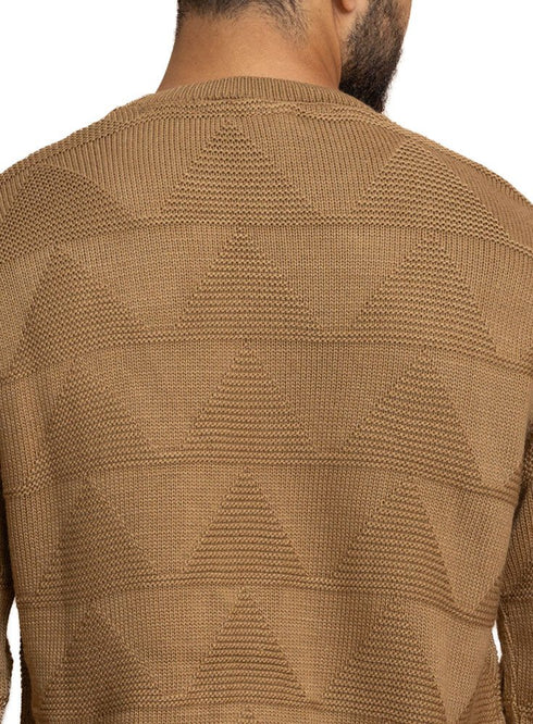 Brown Design 2433 Round Pullover - Khotwh