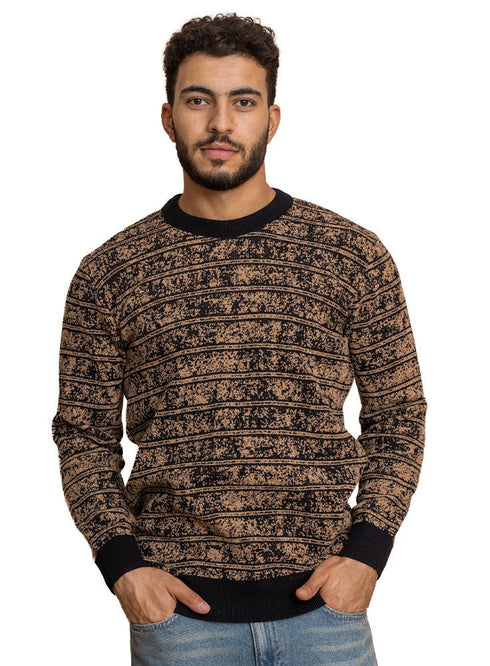 Brown Design 2465 Round Pullover - Khotwh