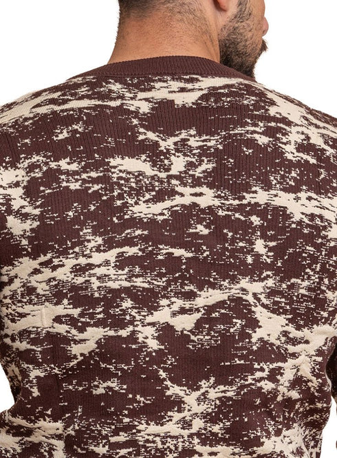 Brown Design 2468 Round Pullover - Khotwh