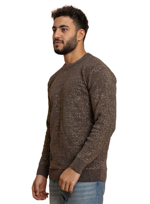 Brown Design 2472 Round Pullover - Khotwh