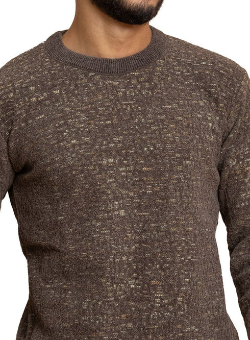Brown Design 2472 Round Pullover - Khotwh